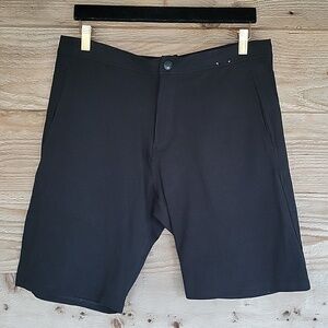 NWT JEFF Size Medium Black Flat Front Shorts